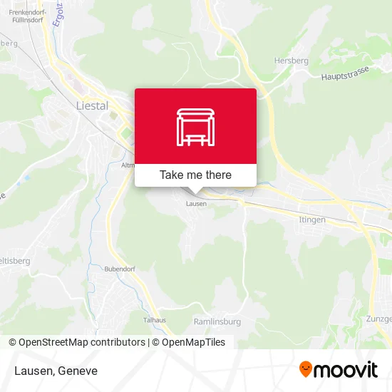 Lausen map