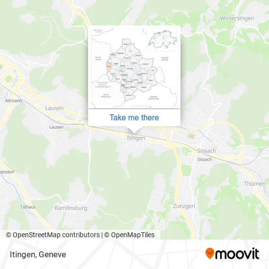 Itingen map