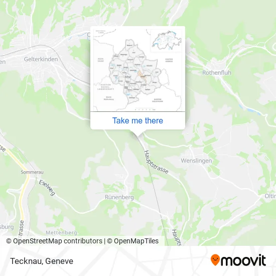 Tecknau map