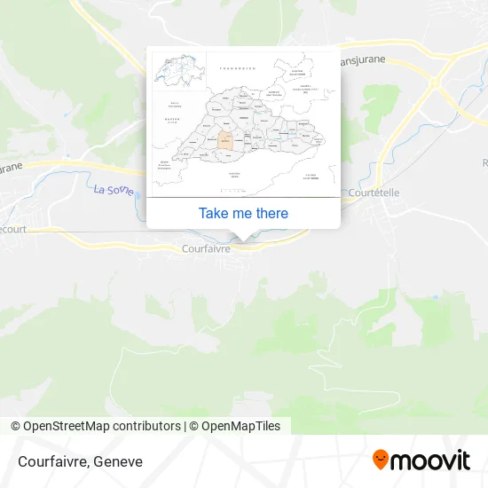 Courfaivre map