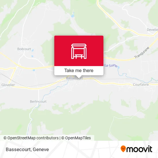 Bassecourt map