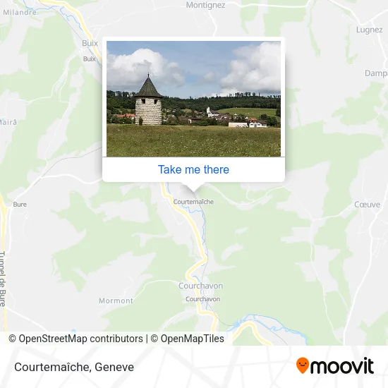 Courtemaîche map