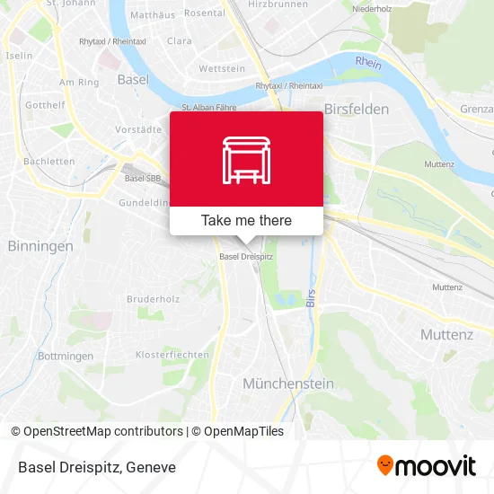 Basel Dreispitz map