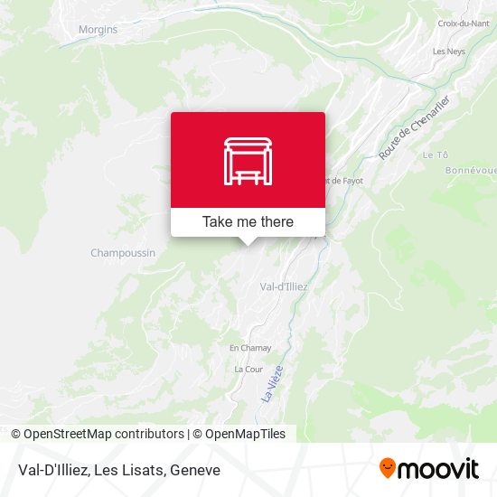 Val-D'Illiez, Les Lisats map