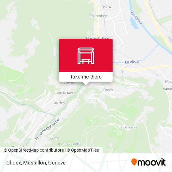 Choëx, Massillon map