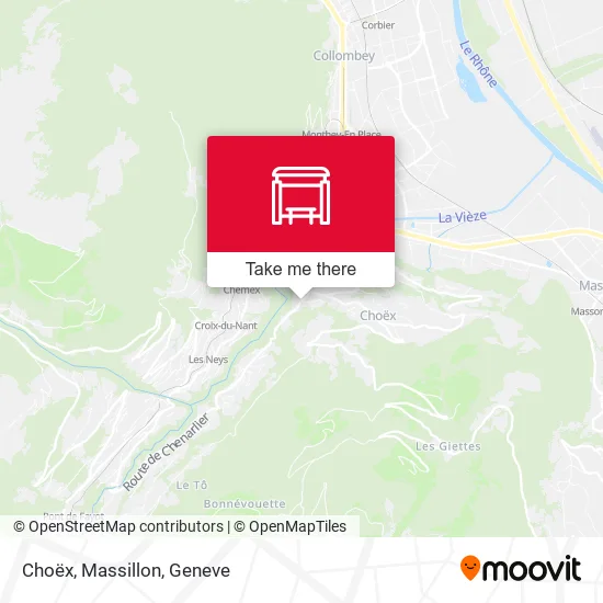 Choëx, Massillon map