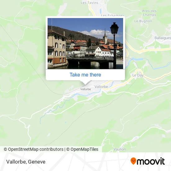 Vallorbe map