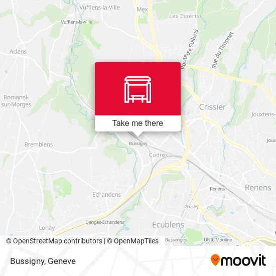 Bussigny map