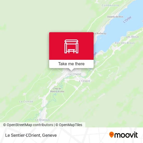 Le Sentier-L'Orient map