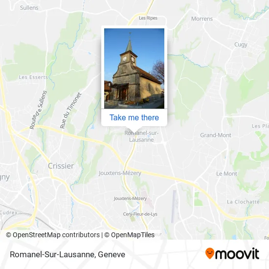 Romanel-Sur-Lausanne map