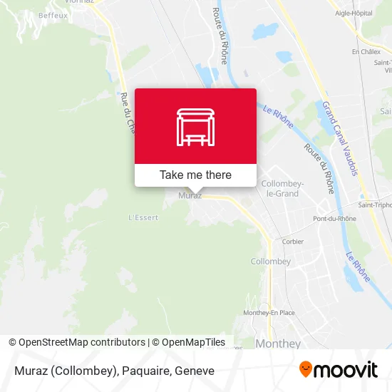 Muraz (Collombey), Paquaire map