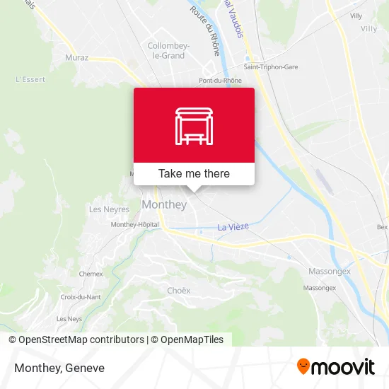 Monthey map