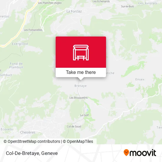 Col-De-Bretaye map