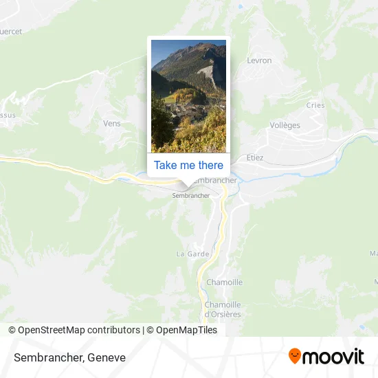 Sembrancher map