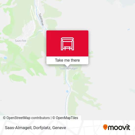 Saas-Almagell, Dorfplatz map