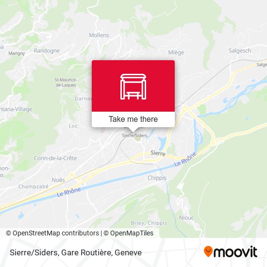 Sierre/Siders, Gare Routière map