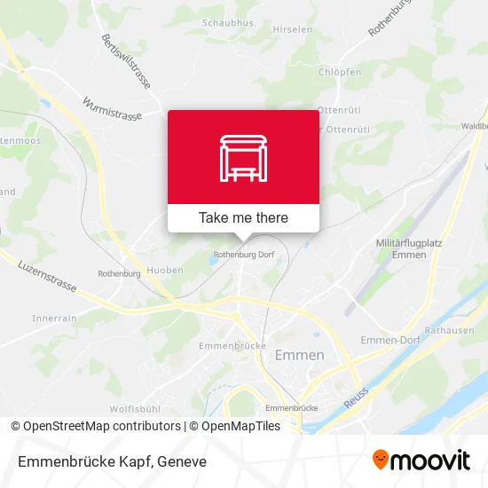 Emmenbrücke Kapf map