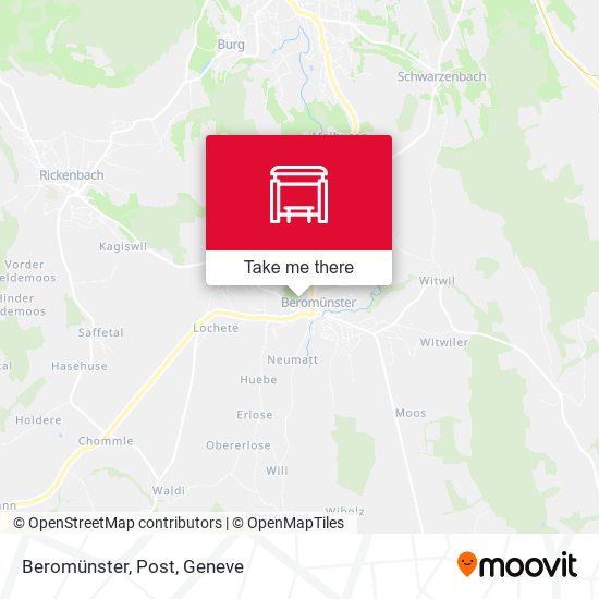 Beromünster, Post map