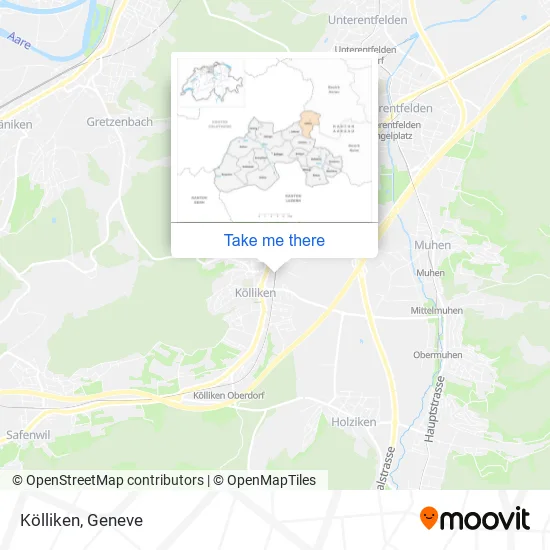 Kölliken map