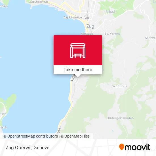 Zug Oberwil map