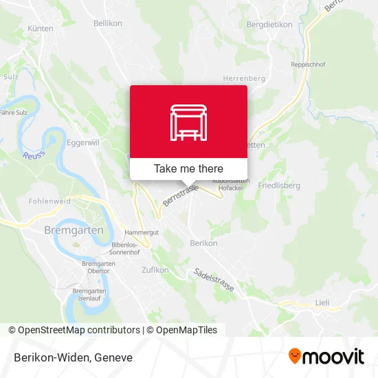 Berikon-Widen map