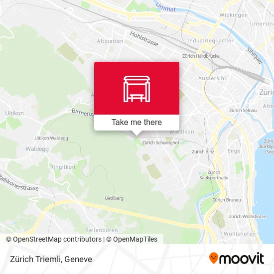 Zürich Triemli map