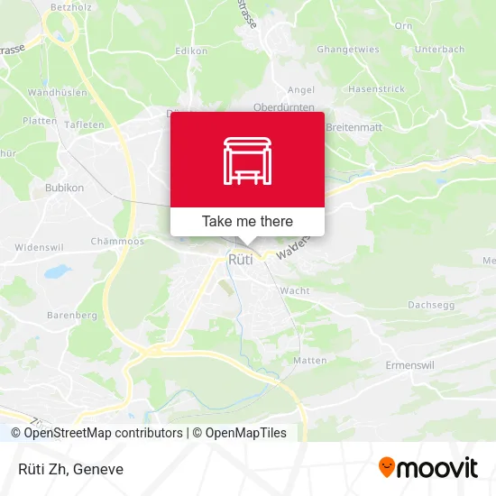 Rüti Zh map