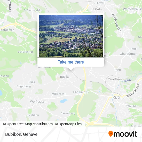 Bubikon map