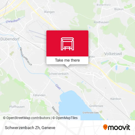 Schwerzenbach Zh map