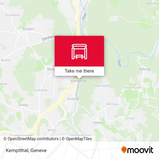 Kemptthal map