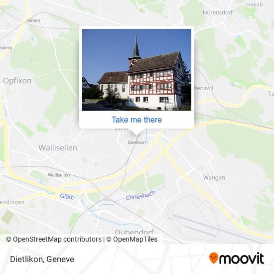 Dietlikon map