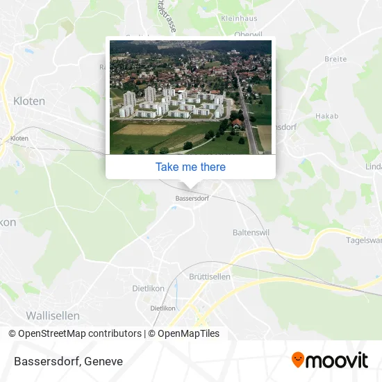 Bassersdorf map