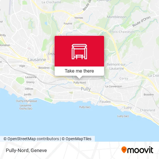 Pully-Nord map