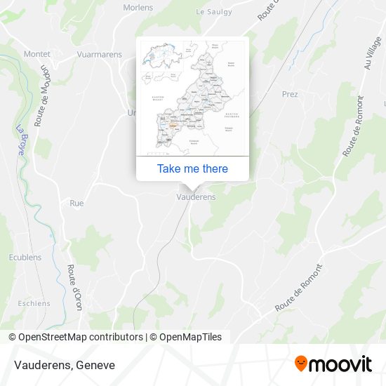 Vauderens map