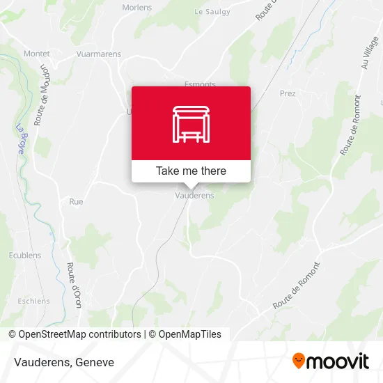 Vauderens map
