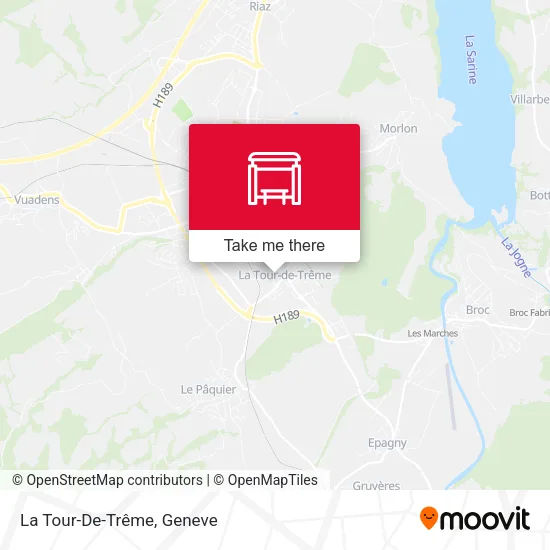 La Tour-De-Trême map