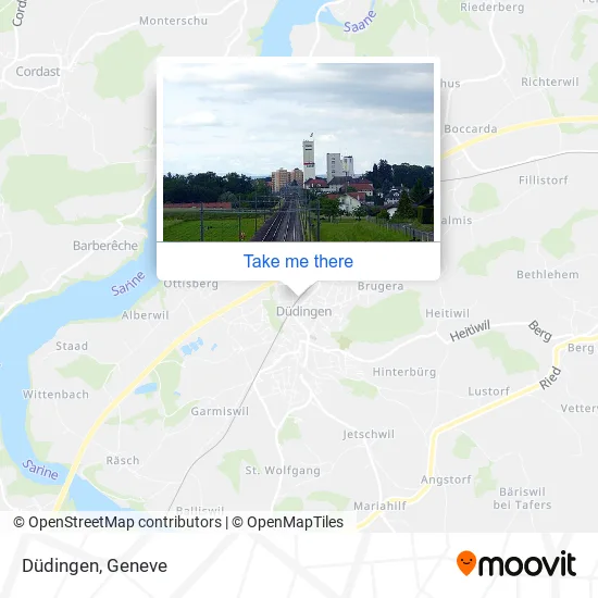 Düdingen map