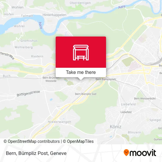 Bern, Bümpliz Post map