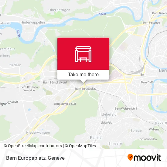 Bern Europaplatz map