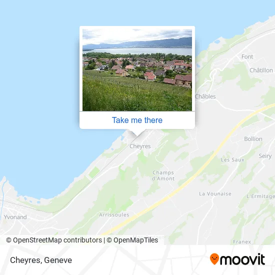Cheyres map