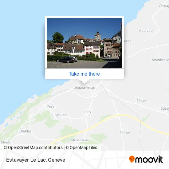 Estavayer-Le-Lac map