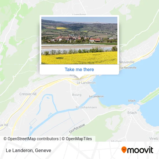 Le Landeron map