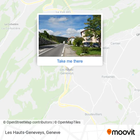 Les Hauts-Geneveys map
