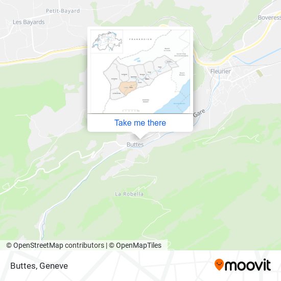 Buttes map