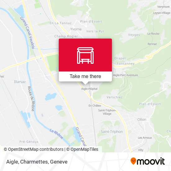 Aigle, Charmettes map