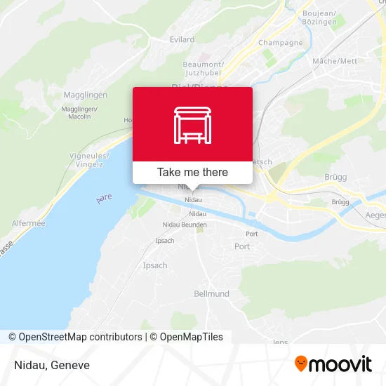 Nidau map