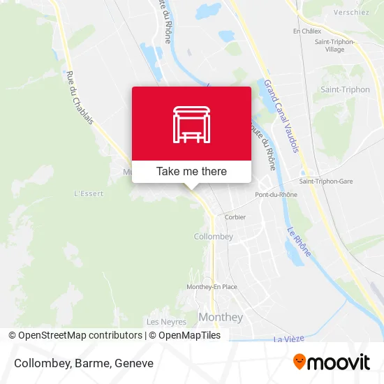 Collombey, Barme plan