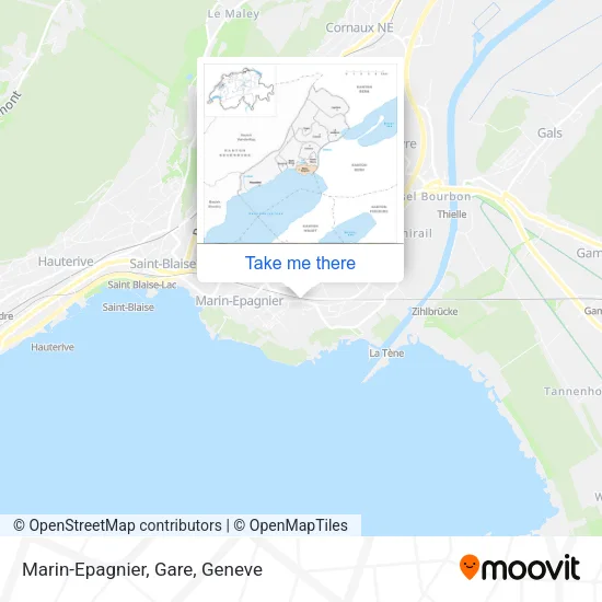 Marin-Epagnier, Gare map