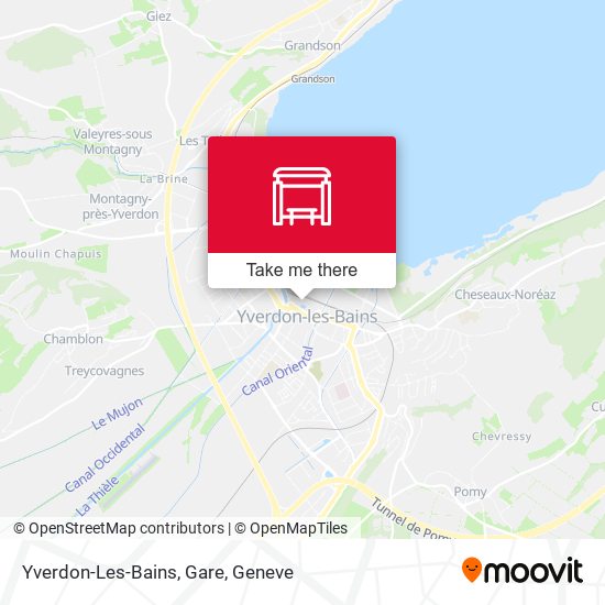 Yverdon-Les-Bains, Gare map