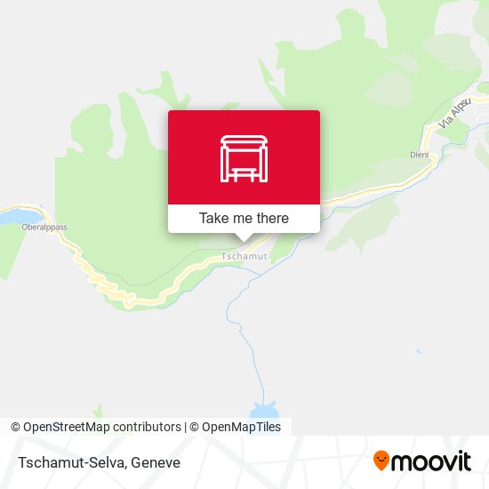 Tschamut-Selva map